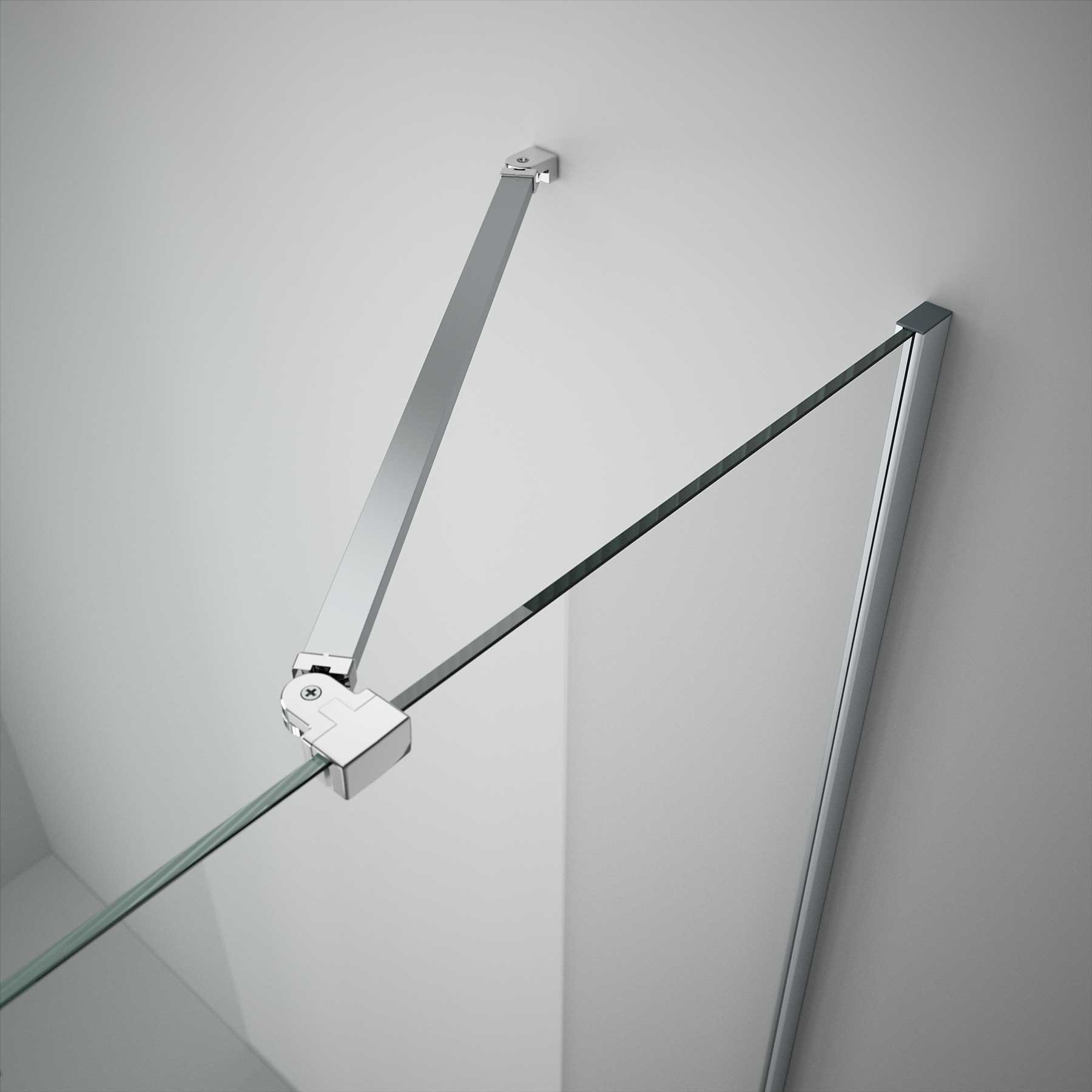 wandbesfestigung SILBER GLÄNZEND 1200 mm
