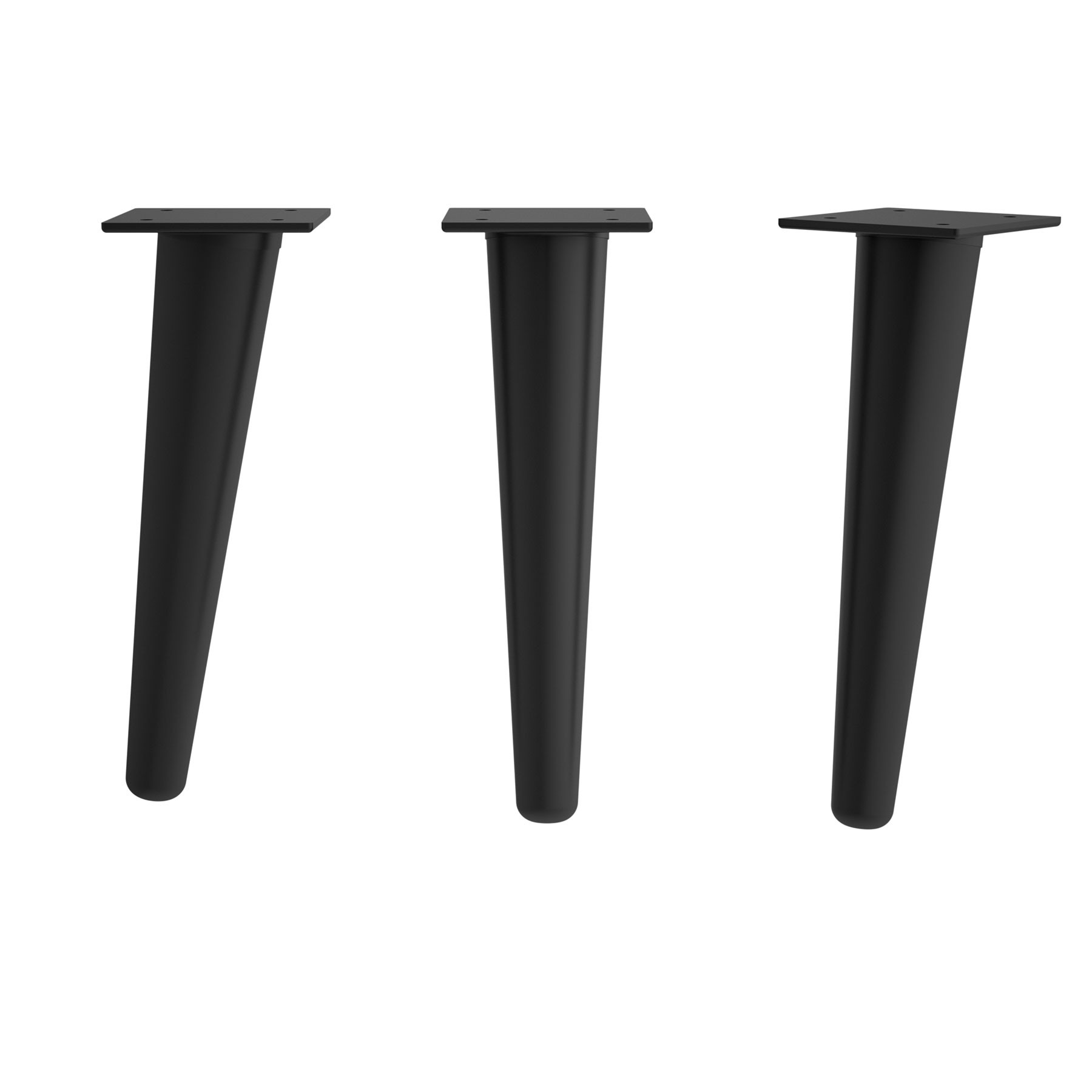 Satz 2 Füße DANNA SCHWARZ Hauteur 330 mm
