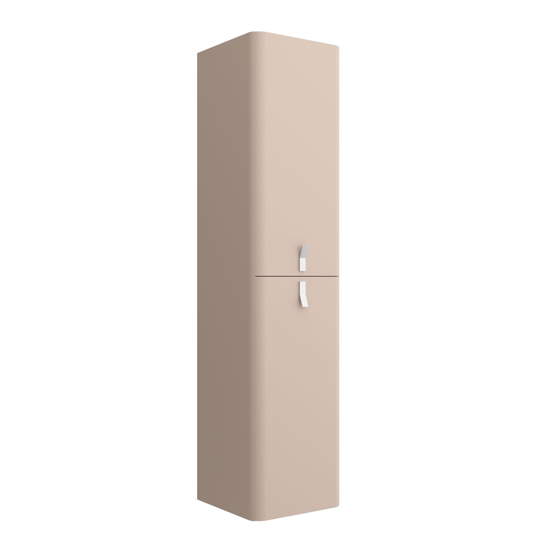 Hochschrank wandhängend UNIIQ MACCHIATO links / rechts 2 Türen mit Softeinzug 350 x 1500 x 350 mm