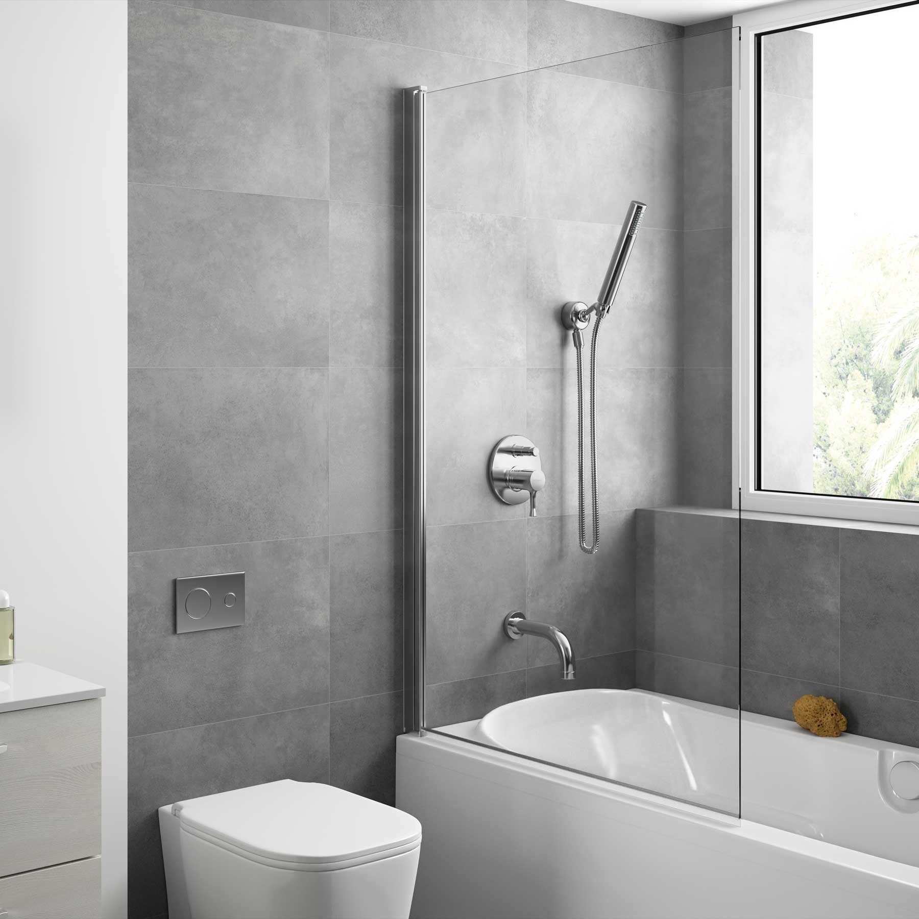 Duschabtrennung HEAVEN BATH folding Brilho Transparente 800 x 1400 mm