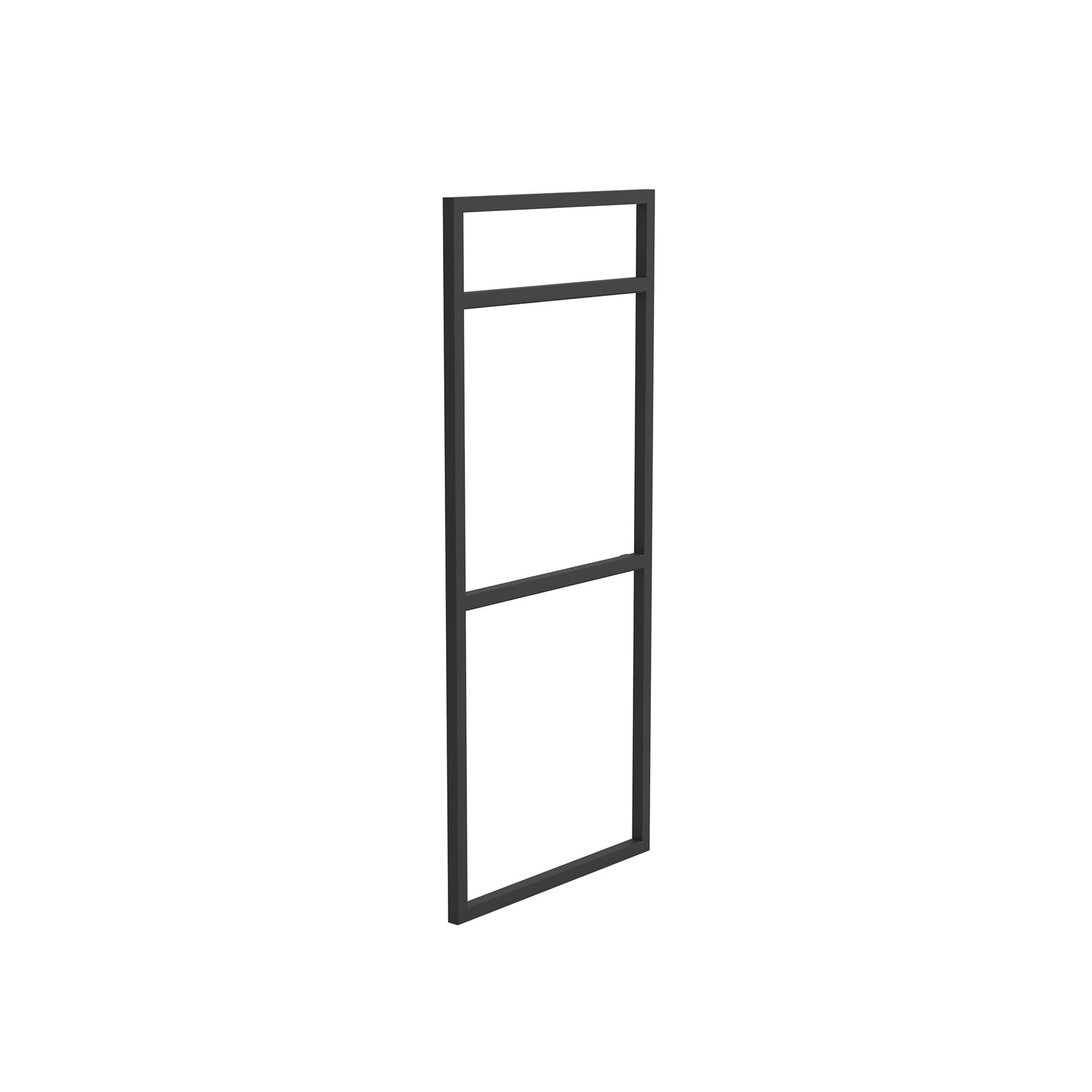 Metallgestell LLOYD HOCH für Schränke und Strukturen Compakt MATT SCHWARZ 333 x 16 x 790 mm