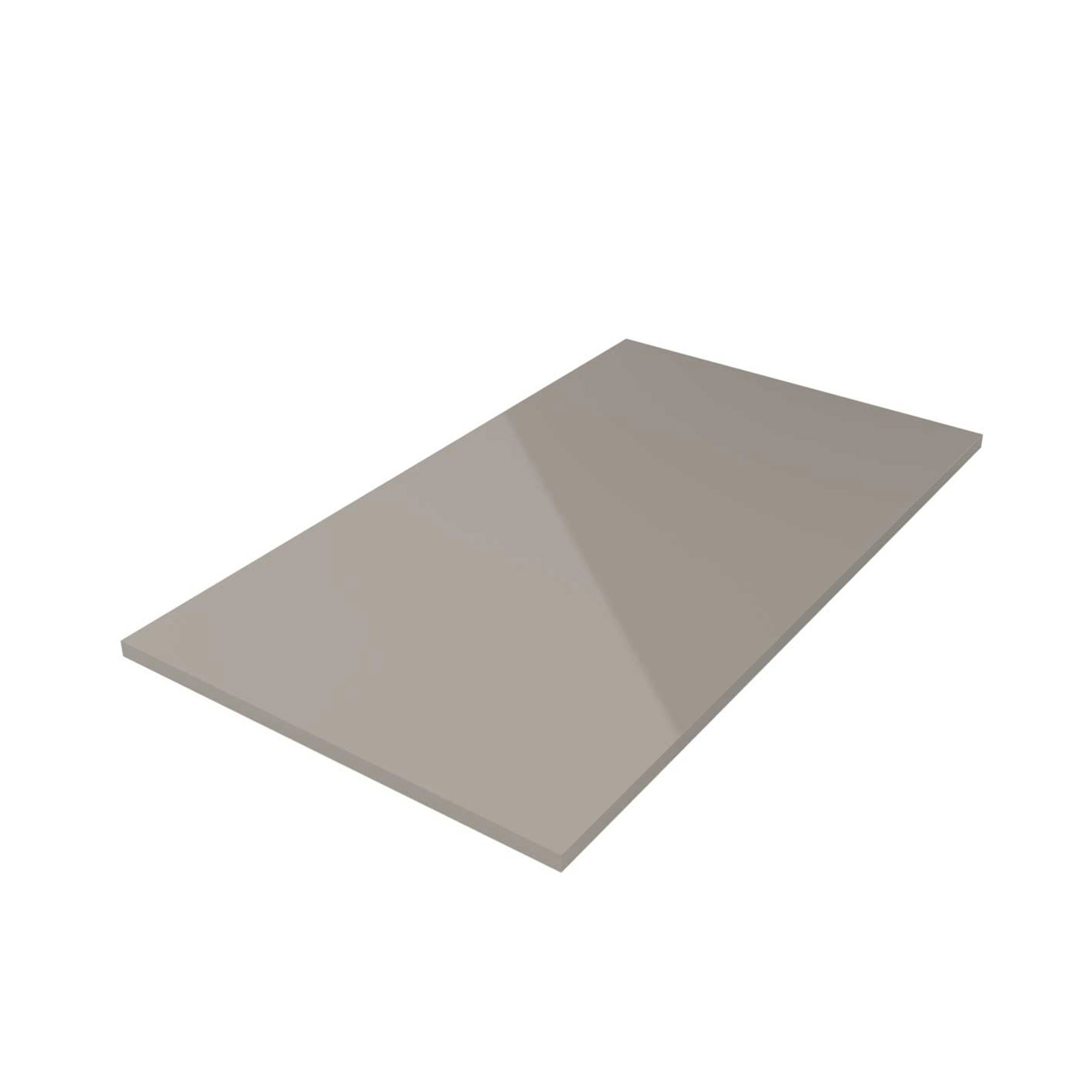 Waschtisch-Platte 1000 TAUPE GLÄNZEND 16 mm