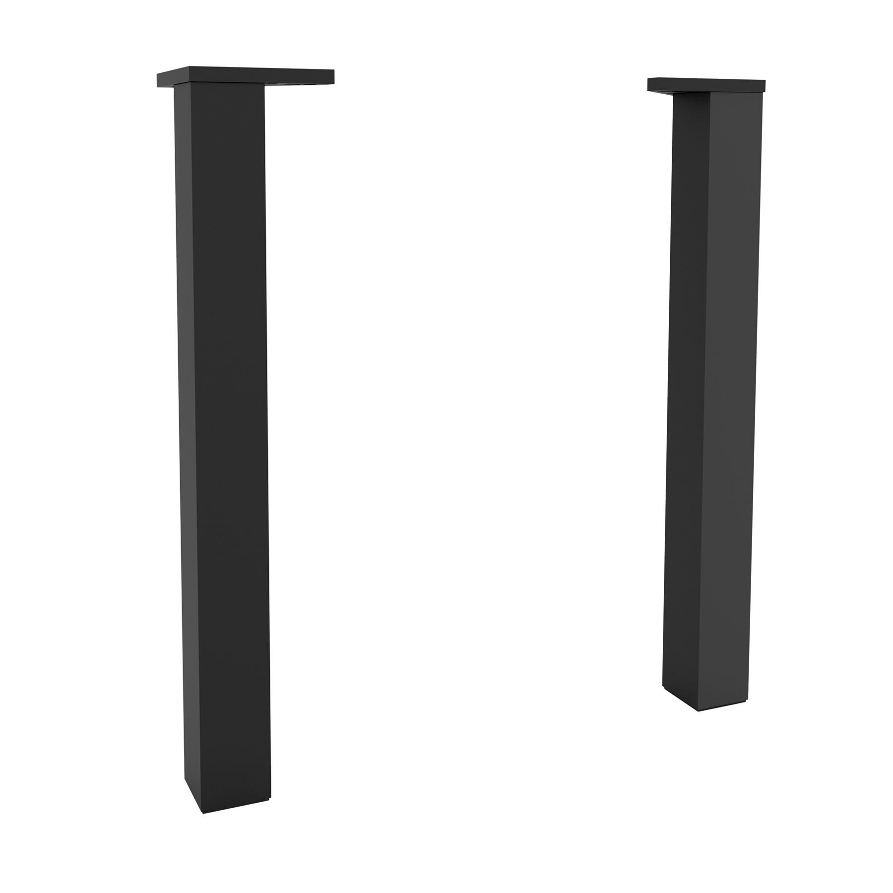 Satz 2 Füße SCHWARZ Hauteur 330 mm