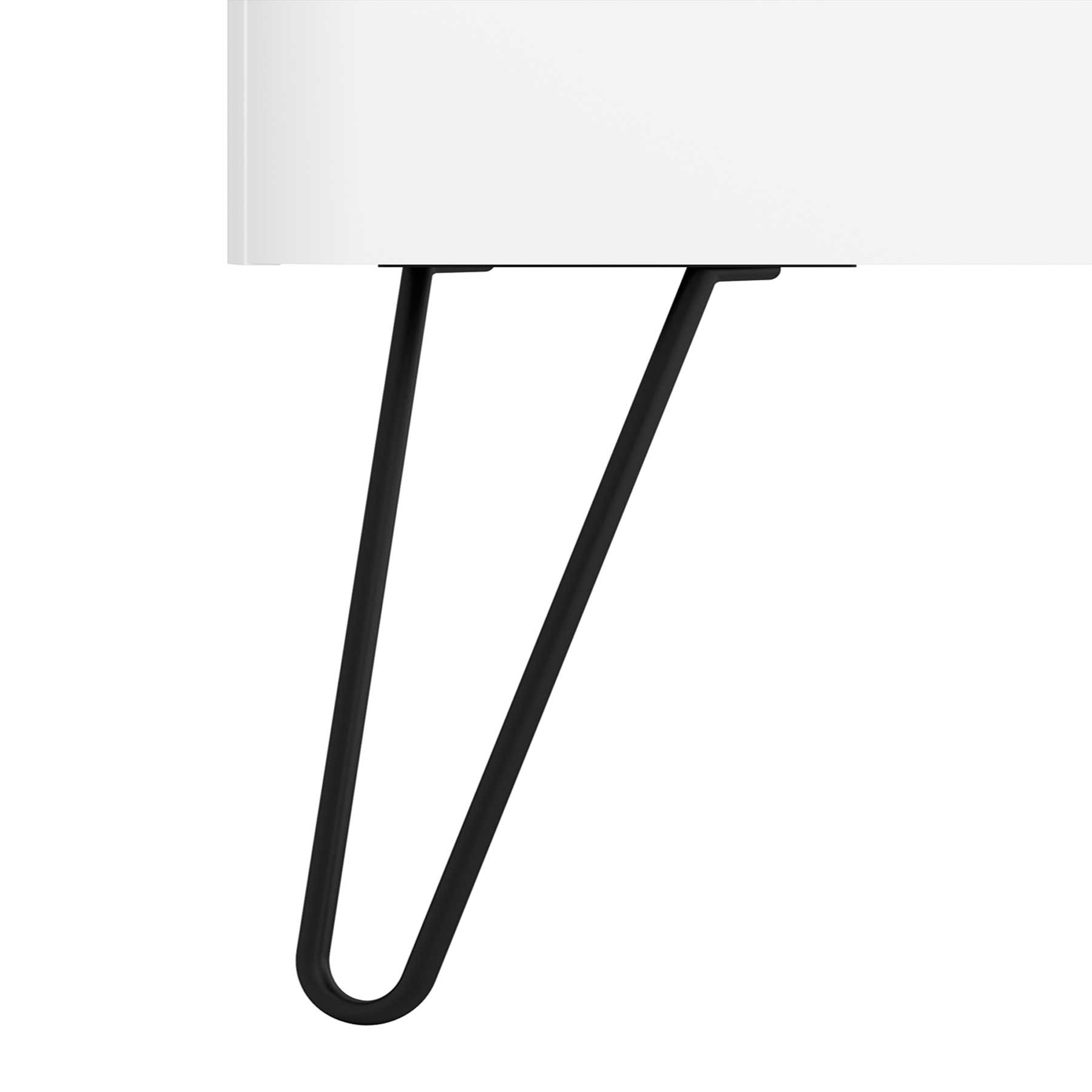 Satz 2 Füße UNIIQ SCHWARZ 230 mm