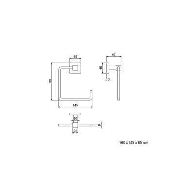 Bidet-Handtuchring NERVION