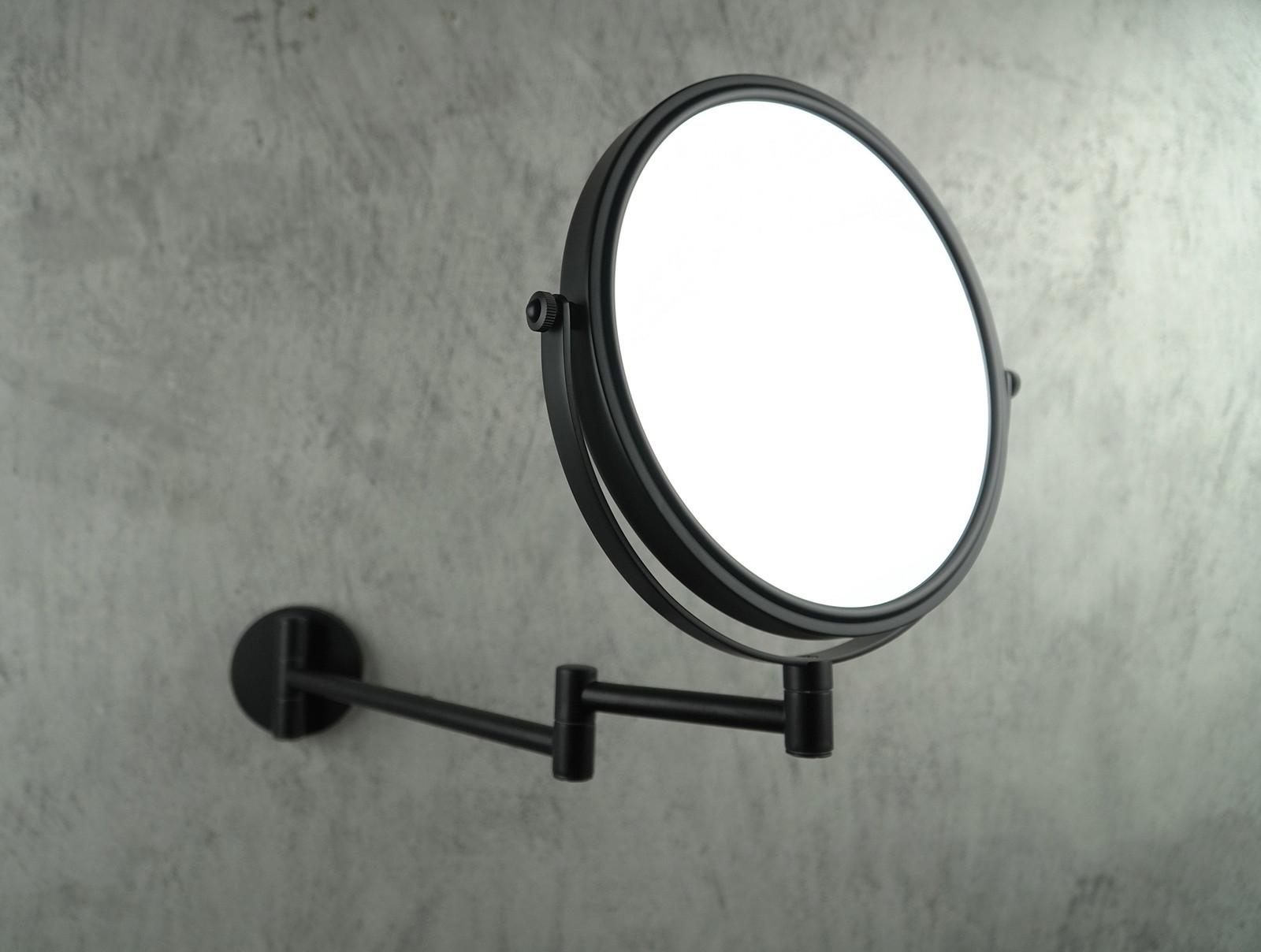 Round - Kosmetik-Spiegel, auf beweglichem Arm - Zweiseitig-