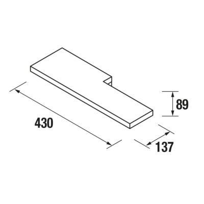 Regal MOMENT 430 links INTENSE 430 x 137 x 89 mm