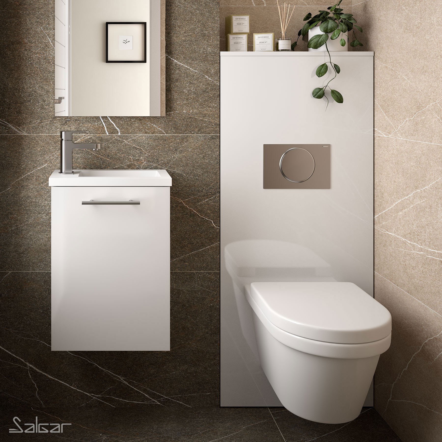 Tankabdeckung WC UNIT WEIß GLÄNZEND LACKIERT