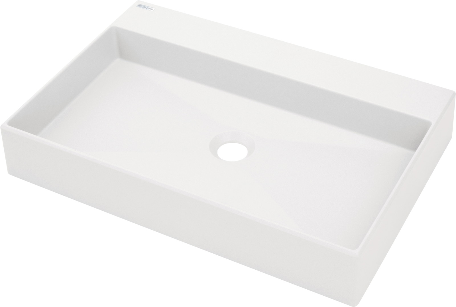 Correo - Granitwaschbecken, Aufsatz, mit Armaturenbank - 60x40 cm
