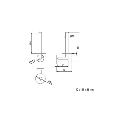 Toilettenpapierhaltersupletorio SIL