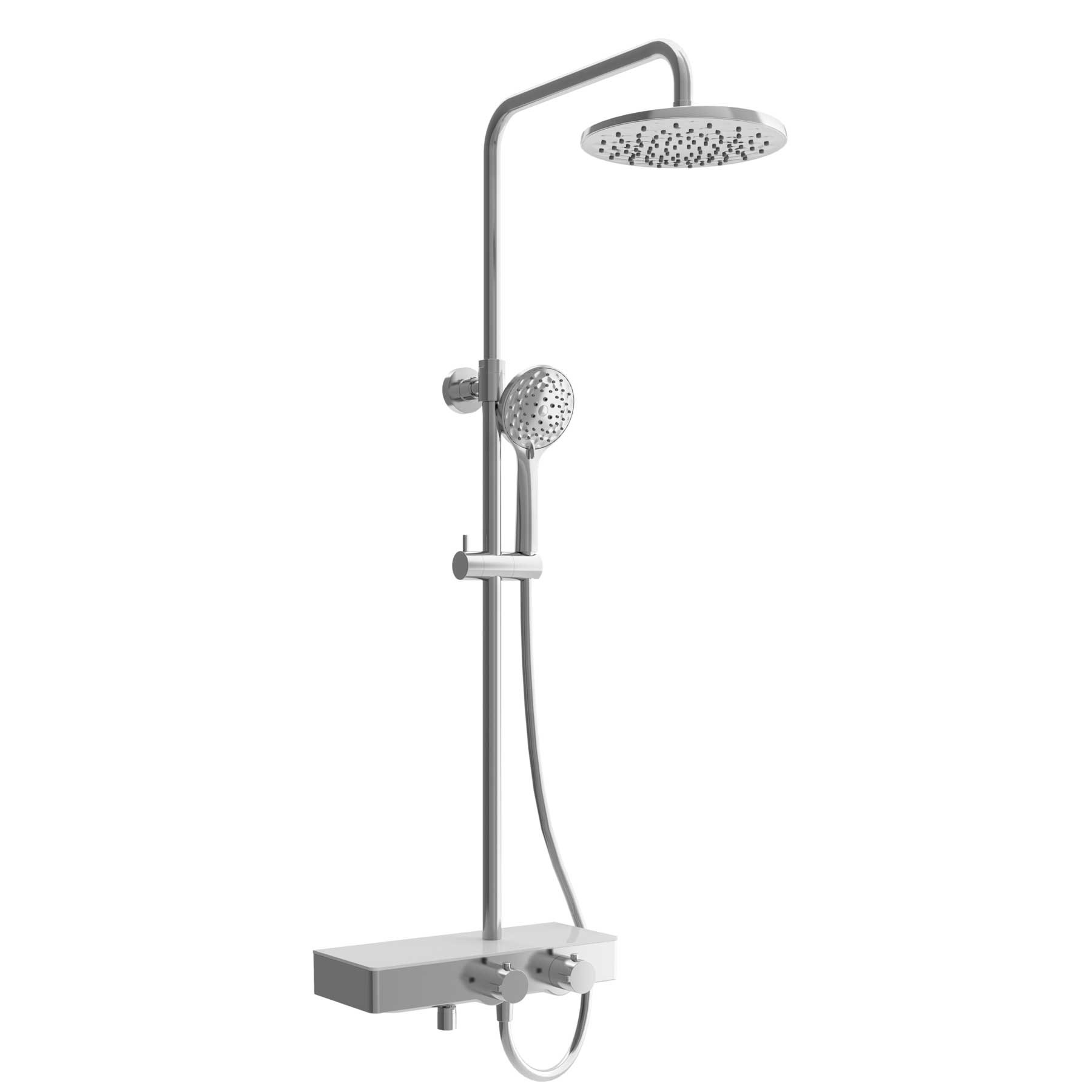 Duchkits CALGARY Duchkits mit Thermostat Amaturen CHROM/WEIß