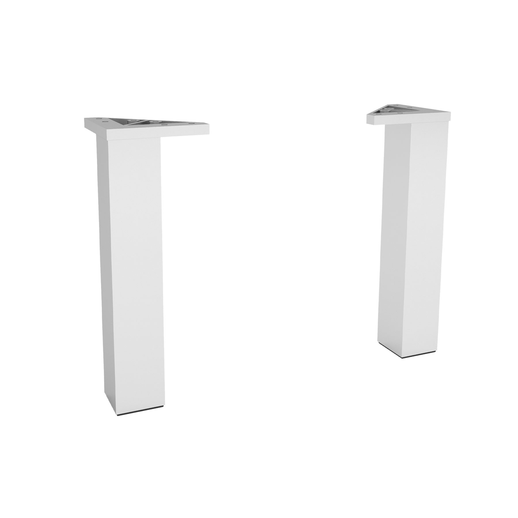Satz 2 Füße ELOXIERTEM ALUMINIUM Hauteur 230 mm