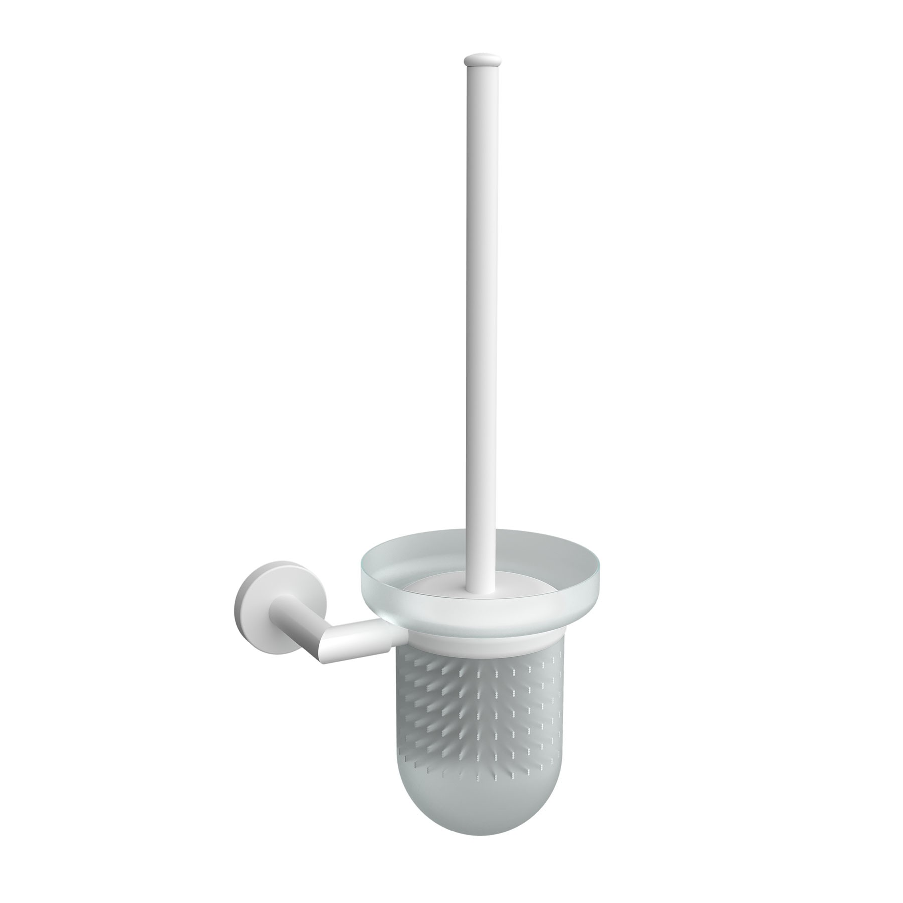 Toilettenbürstenhalter LISSY MATT WEIß 160 x 410 x 120 mm