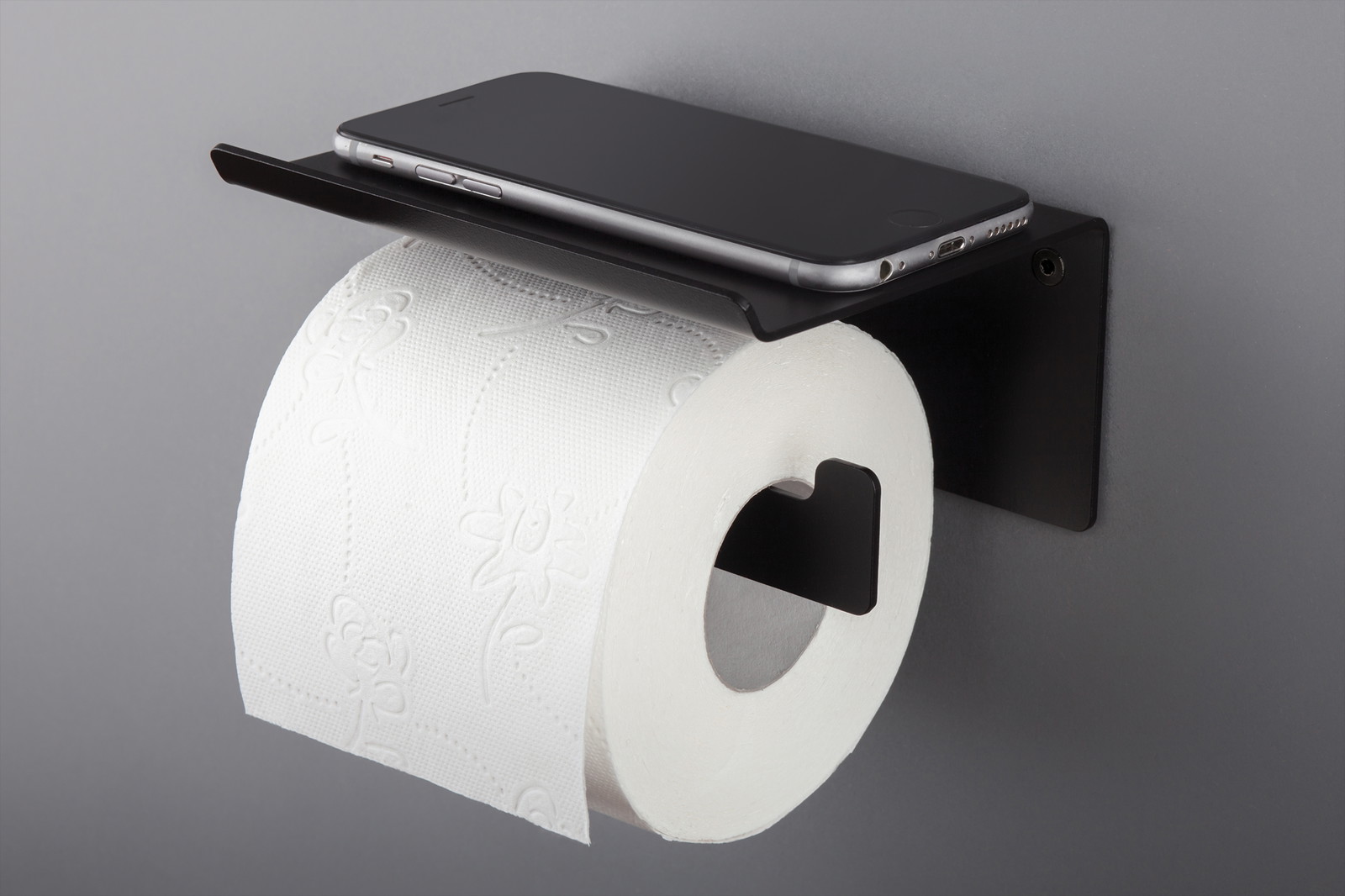 Mokko - Toilettenpapierhalter, Wand- - mit Ablage