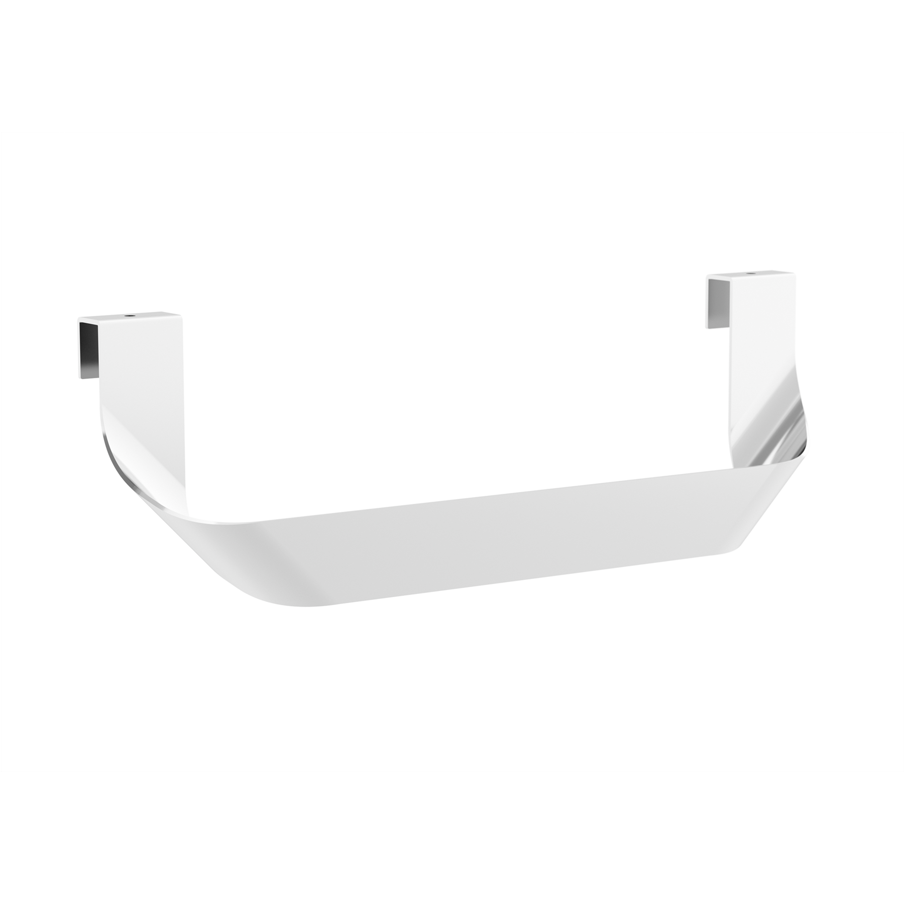 Doppelter Handtuchhalter JAZZ Tiefe 45 y 50 ELOXIERTEM ALUMINIUM GLÄNZEND 385 x 125 x 68 mm