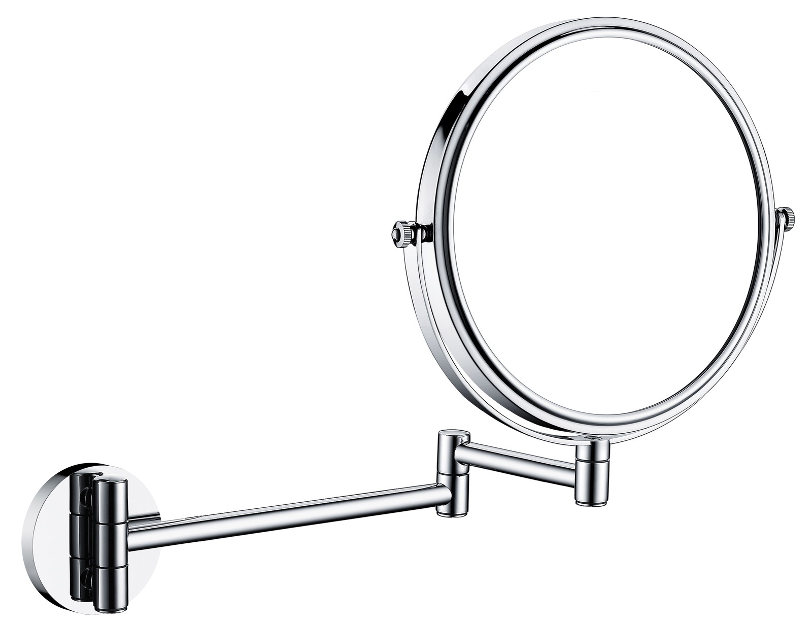 Round - Kosmetik-Spiegel, auf beweglichem Arm - Zweiseitig-