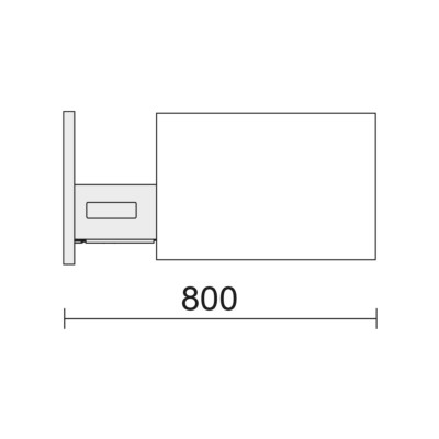 Schrankelement wandhängend SPIRIT 1000 1 Metallschublade mit Softeinzug WHITE COTTON 997 x 270 x 450 mm