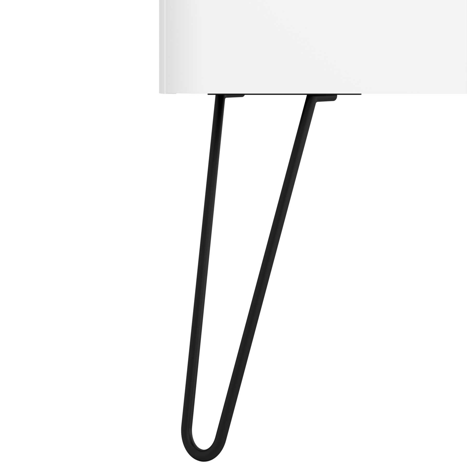 Satz 2 Füße UNIIQ SCHWARZ 330 mm