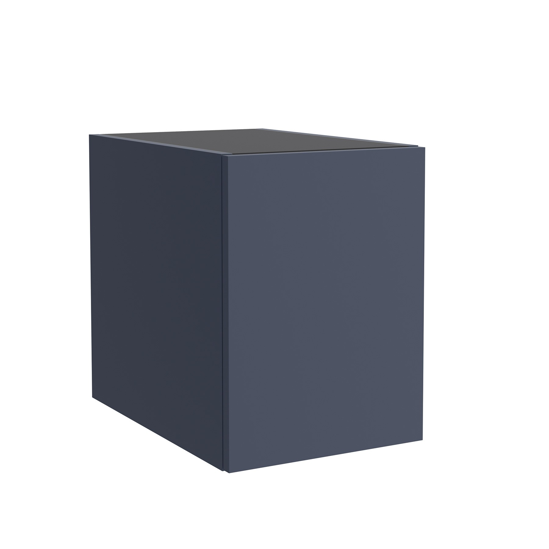 Schrankelement wandhängend ALLIANCE 300 1 Tür links/rechts mit Drucköffner NIGHT BLUE 300 x 405 x 450 mm