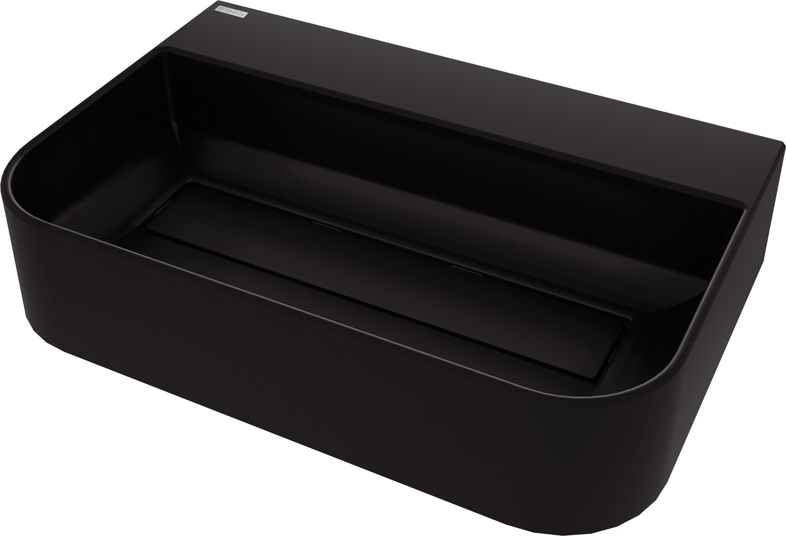 Arnika - Granitwaschbecken, Aufsatz, mit Armaturenbank - mit Abdeckung