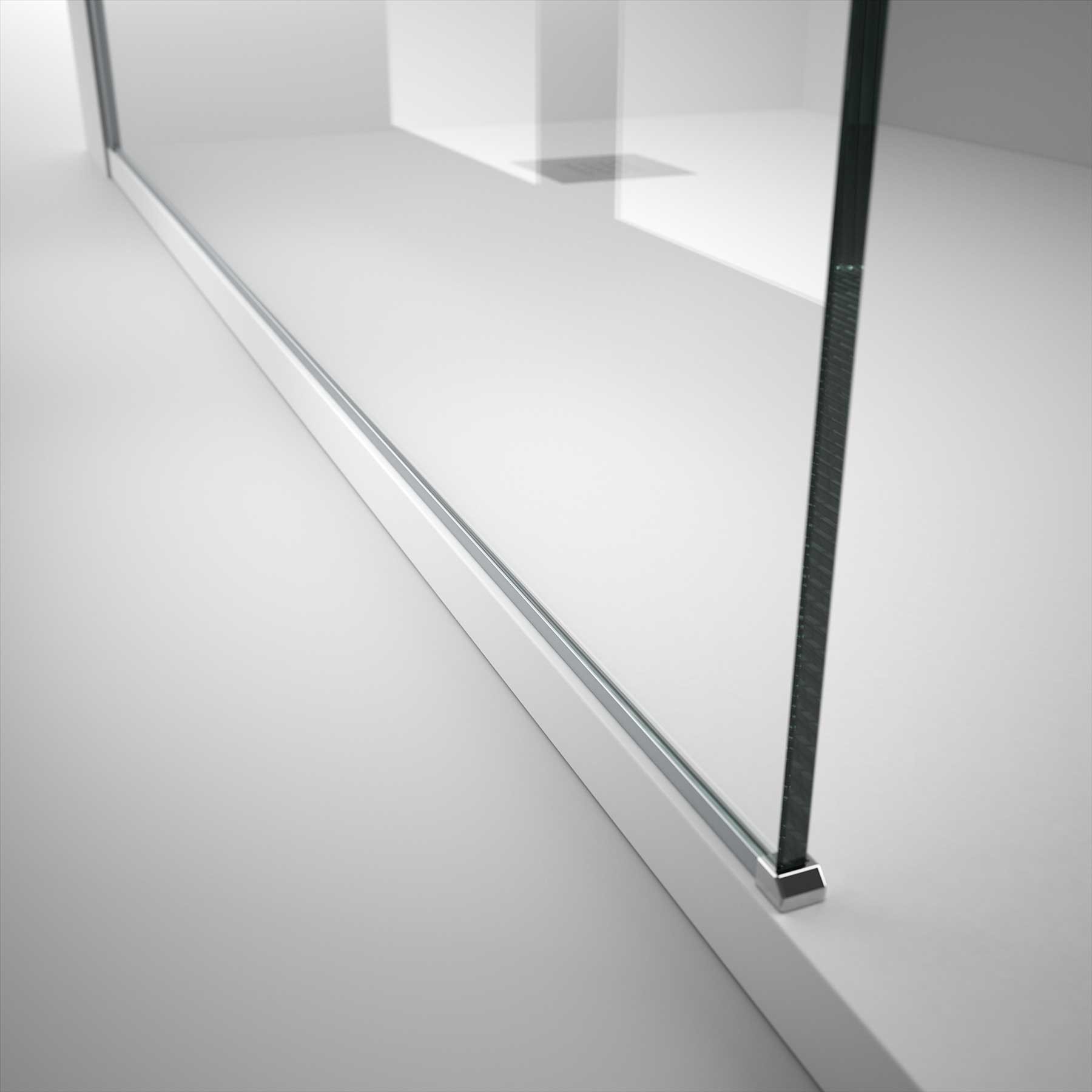 Bodenprofil für eine feste Seitenwand von 8 mm 1400 mm