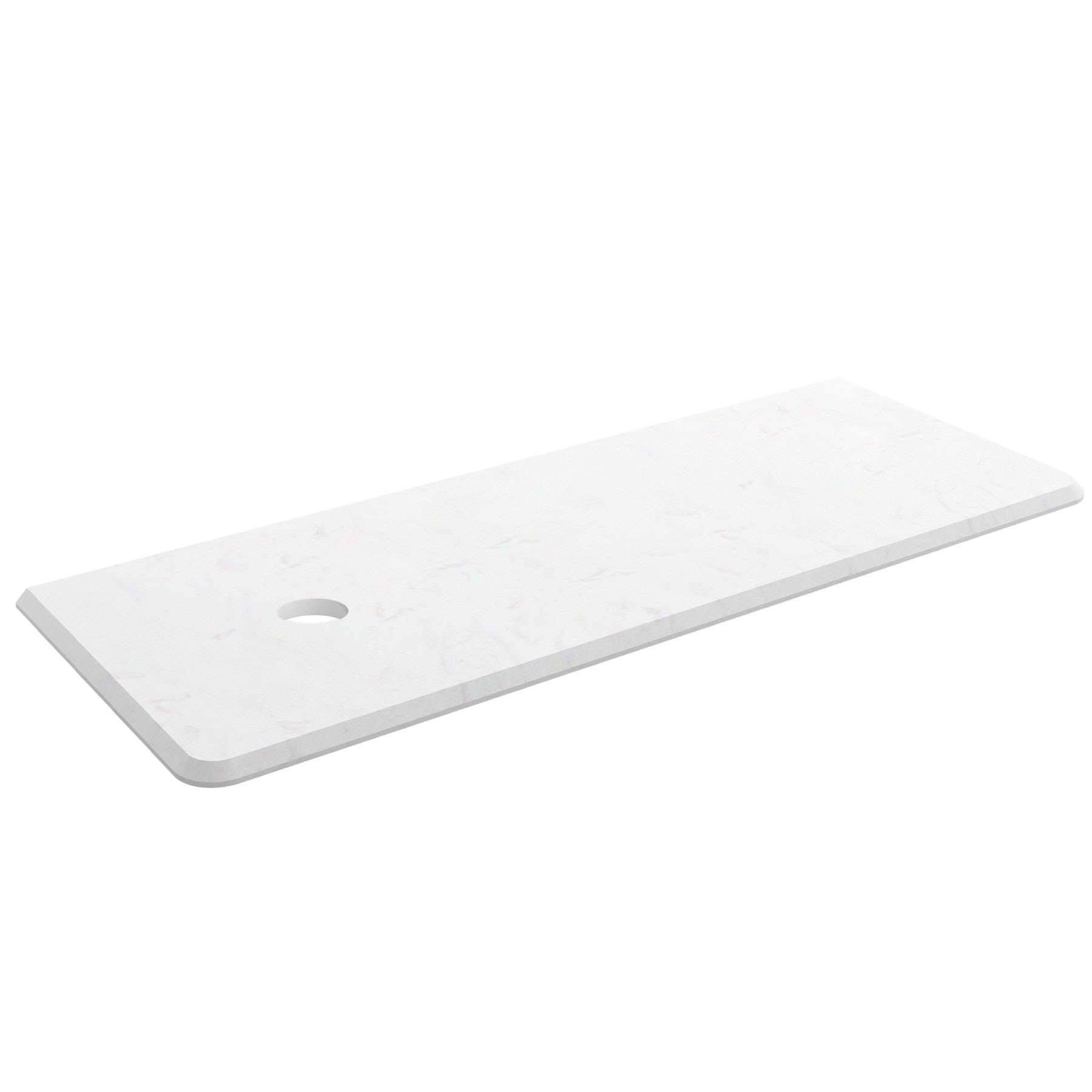 Waschtisch-Platte UNIIQ 900 rechts CALACATTA für Aufsatzbecken 910 x 22 x 460 mm