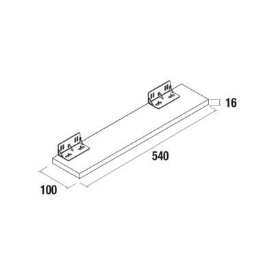 Leiste ALLIANCE 540 ALSACE 100 x 16 x 540 mm