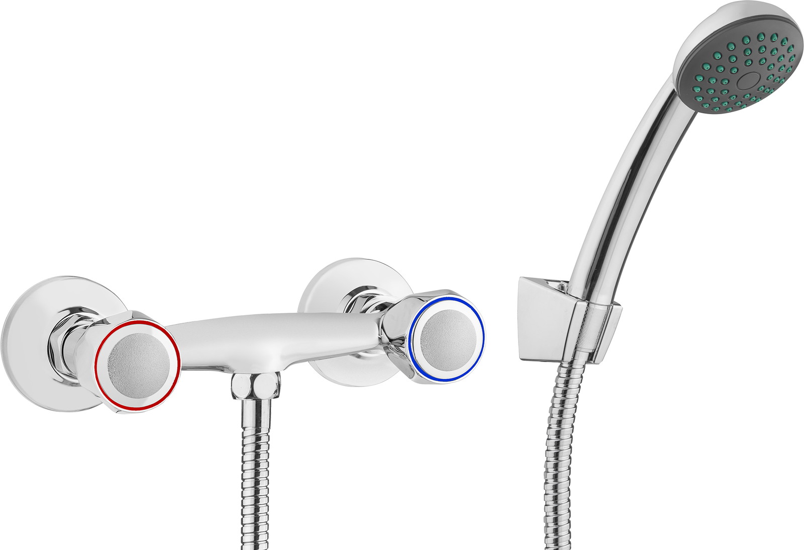 Teno - Duscharmatur, Wand-, mit Duschset
