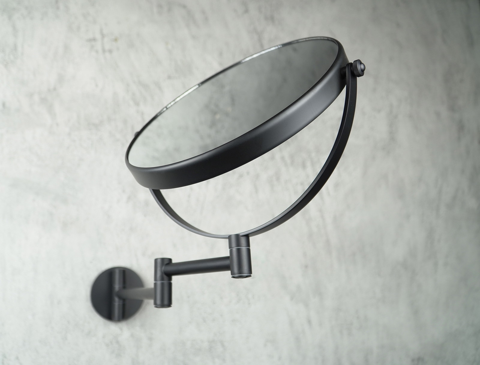 Round - Kosmetik-Spiegel, auf beweglichem Arm - Zweiseitig-
