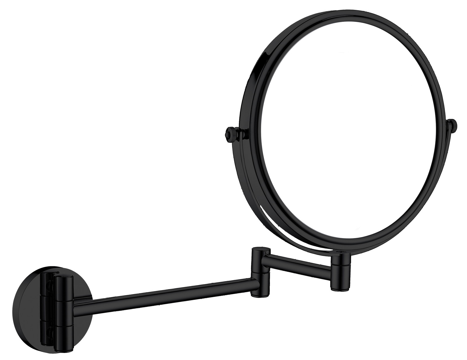 Round - Kosmetik-Spiegel, auf beweglichem Arm - Zweiseitig-