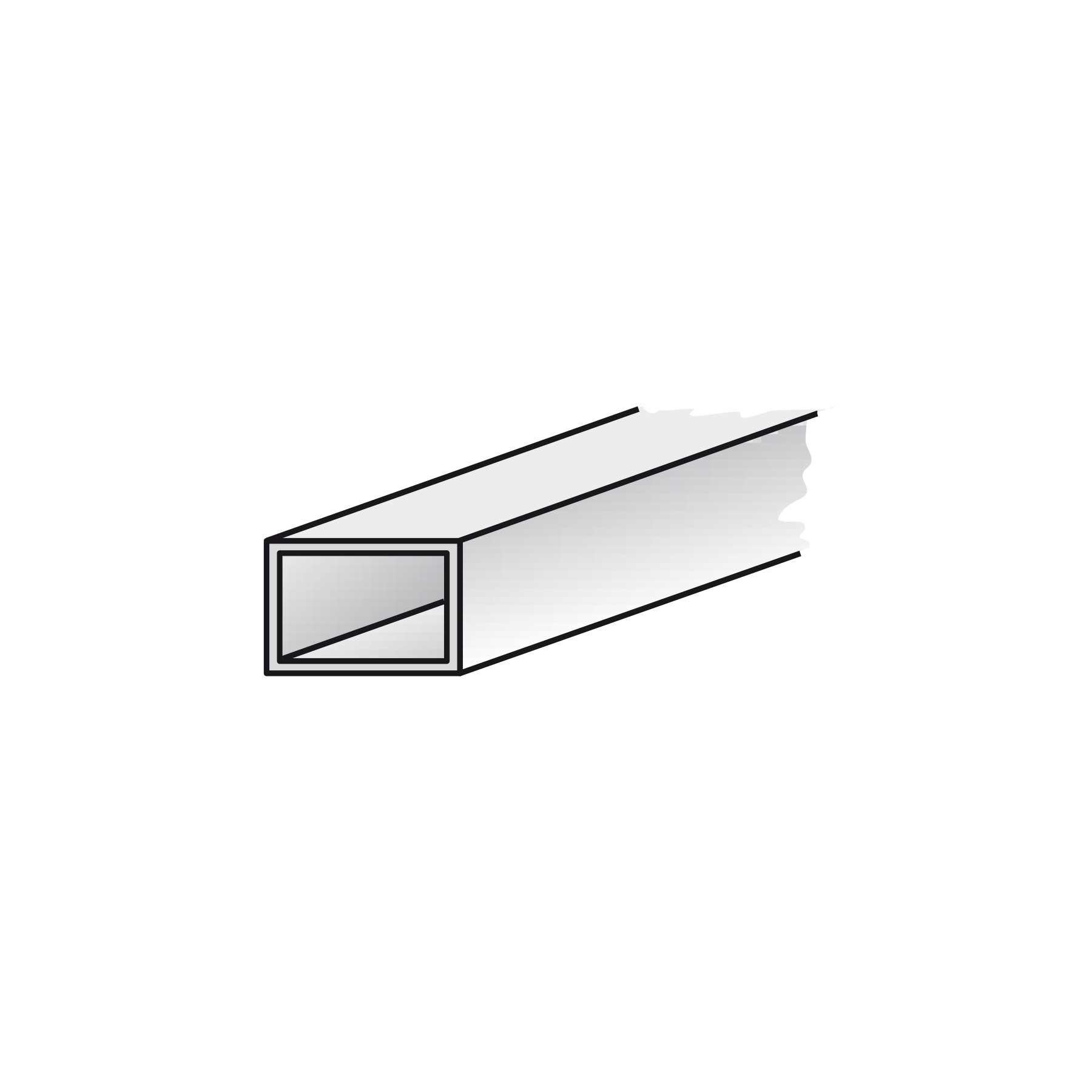 Festes/festes Verbindungswinkelprofil Mattschwarz 23x23x1950 mm