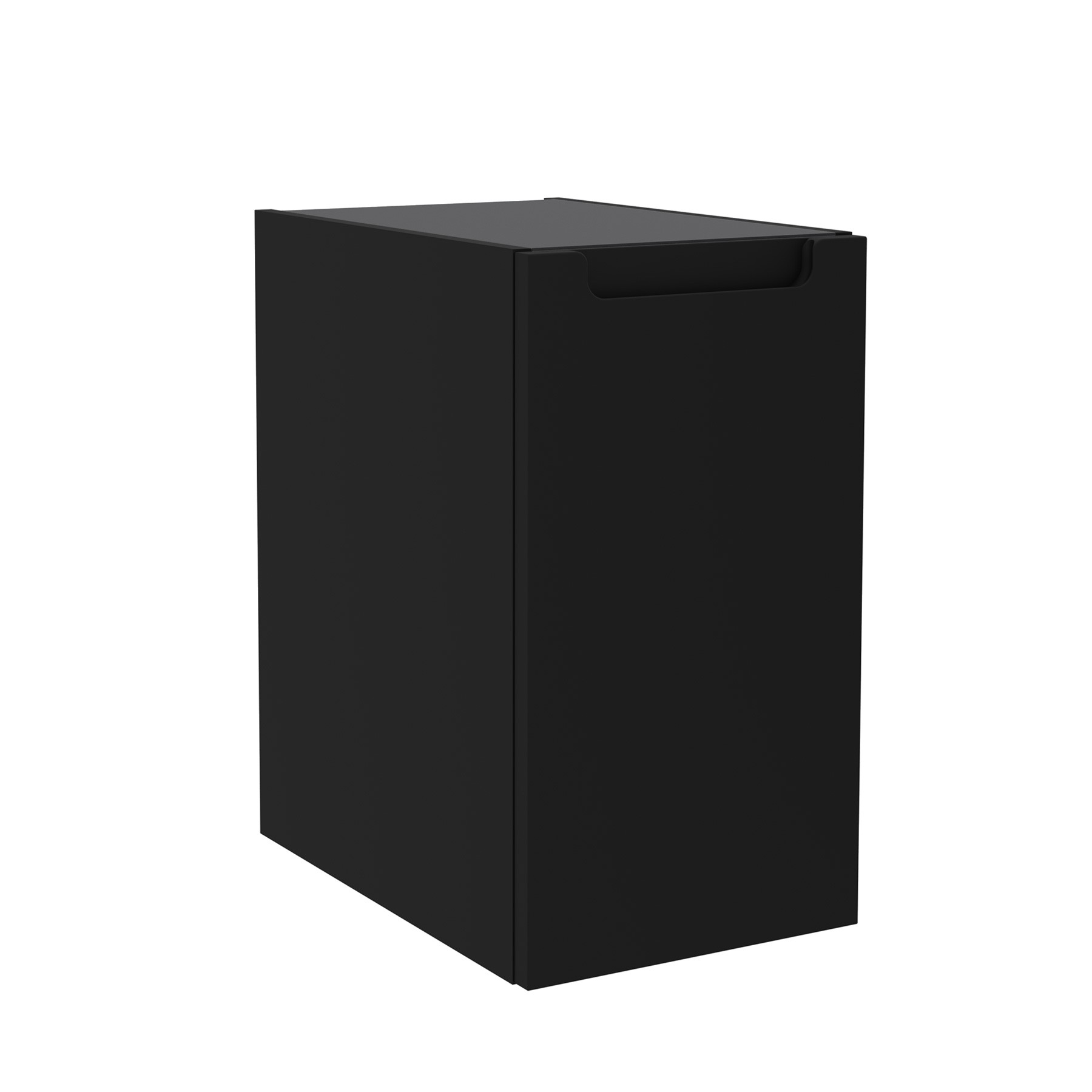 Schrankelement wandhängend MONTERREY 300 rechts 1 Tür mit Softeinzug BLACK VELVET 300 x 540 x 450 mm