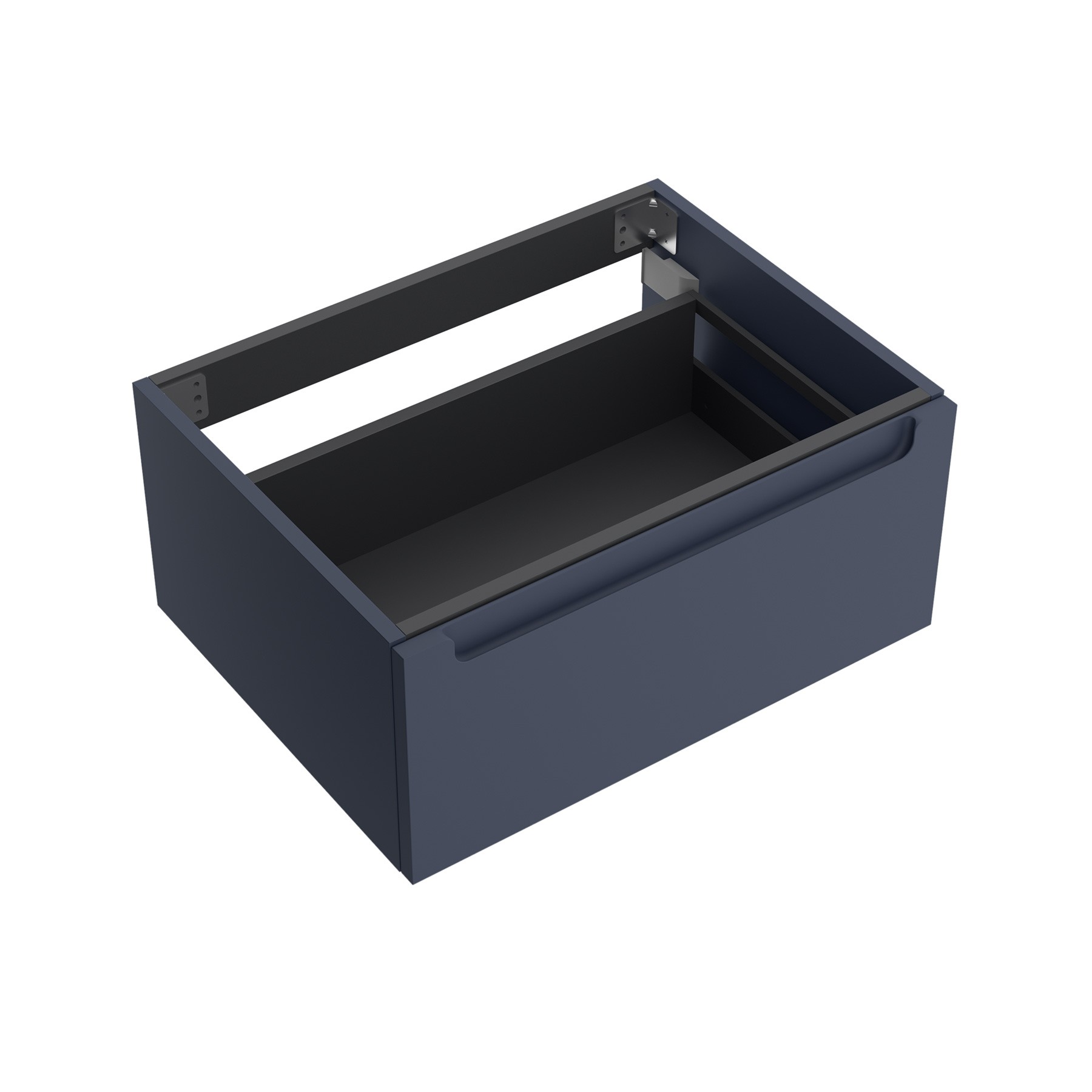 Schrankelement wandhängend MONTERREY 800 1 Metallschublade mit Softeinzug NIGHT BLUE 797 x 270 x 450 mm
