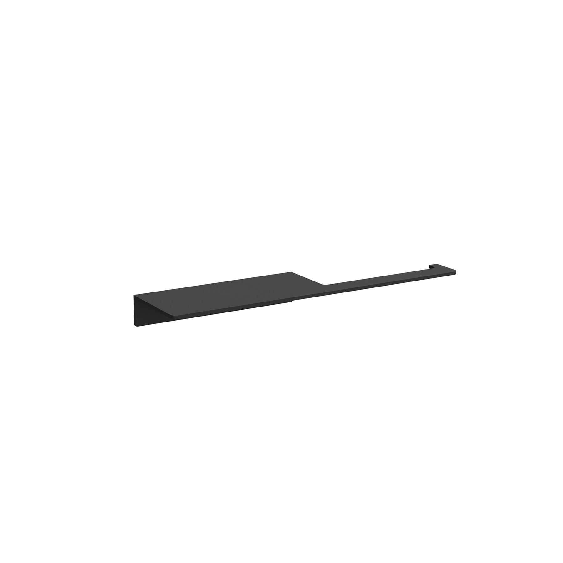 Toilettenpapierhalter mit Ablage SQUARE MATTSCHWARZ 295 x 85 x 28 mm