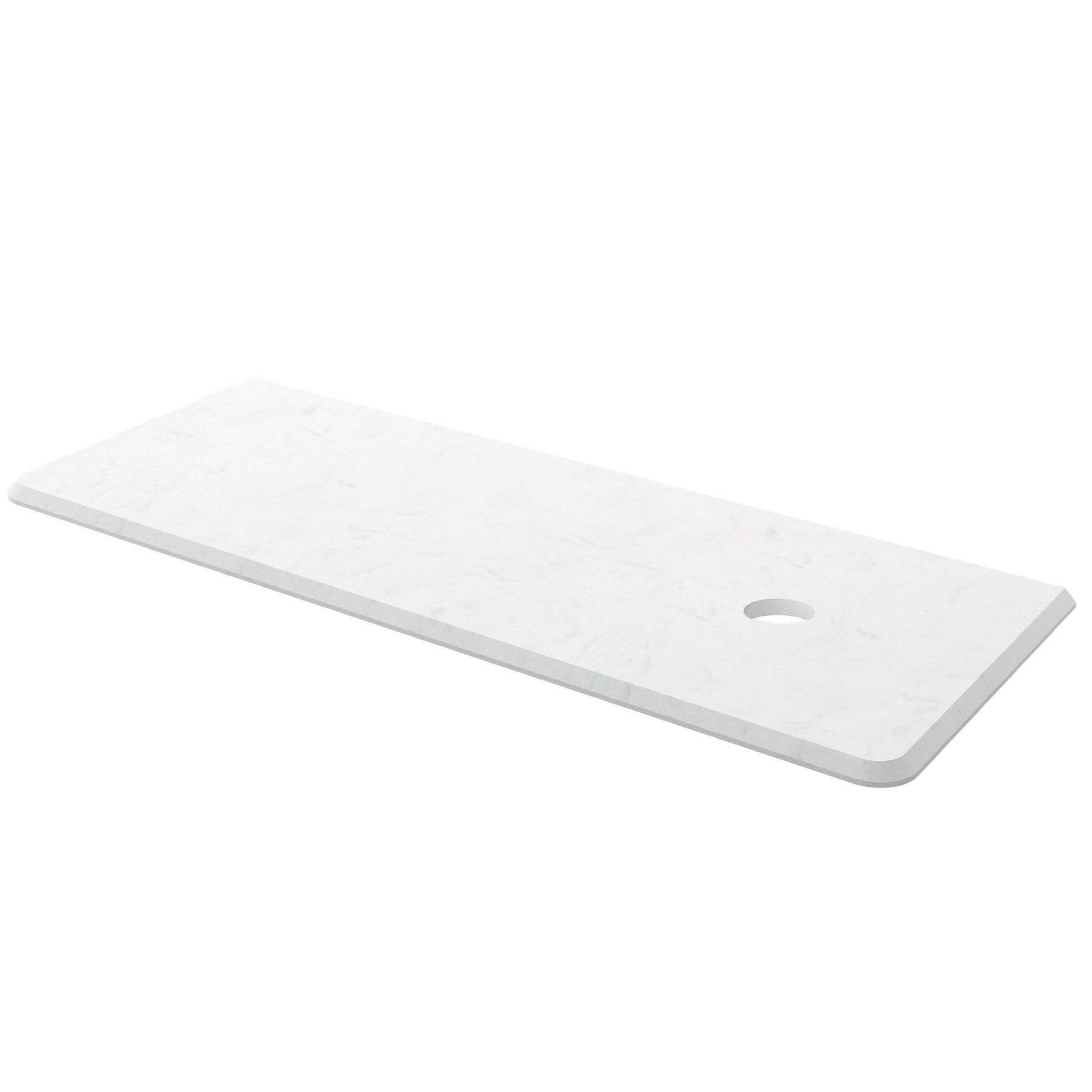 Waschtisch-Platte UNIIQ 900 links CALACATTA für Aufsatzbecken 910 x 22 x 460 mm