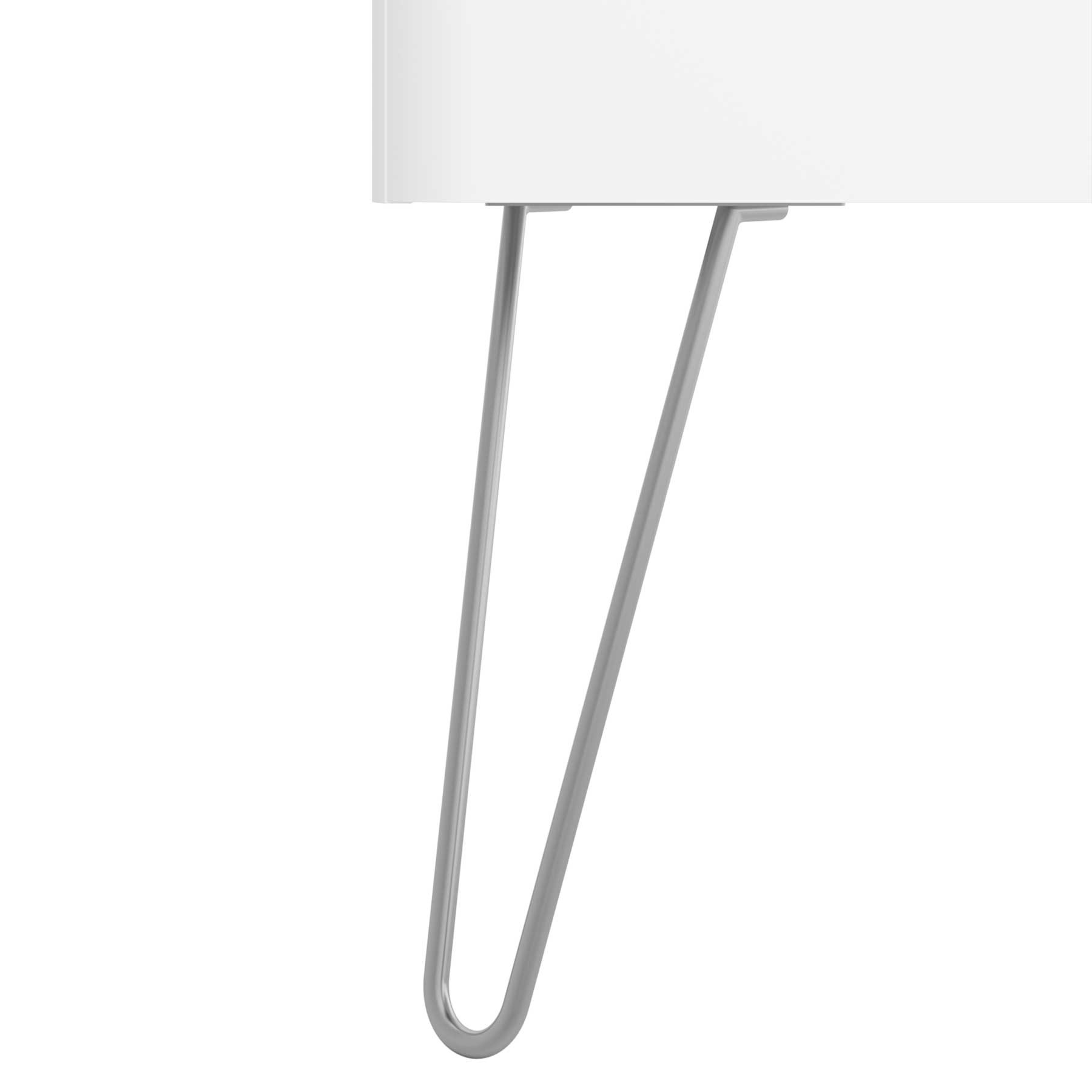 Satz 2 Füße UNIIQ CHROM 330 mm