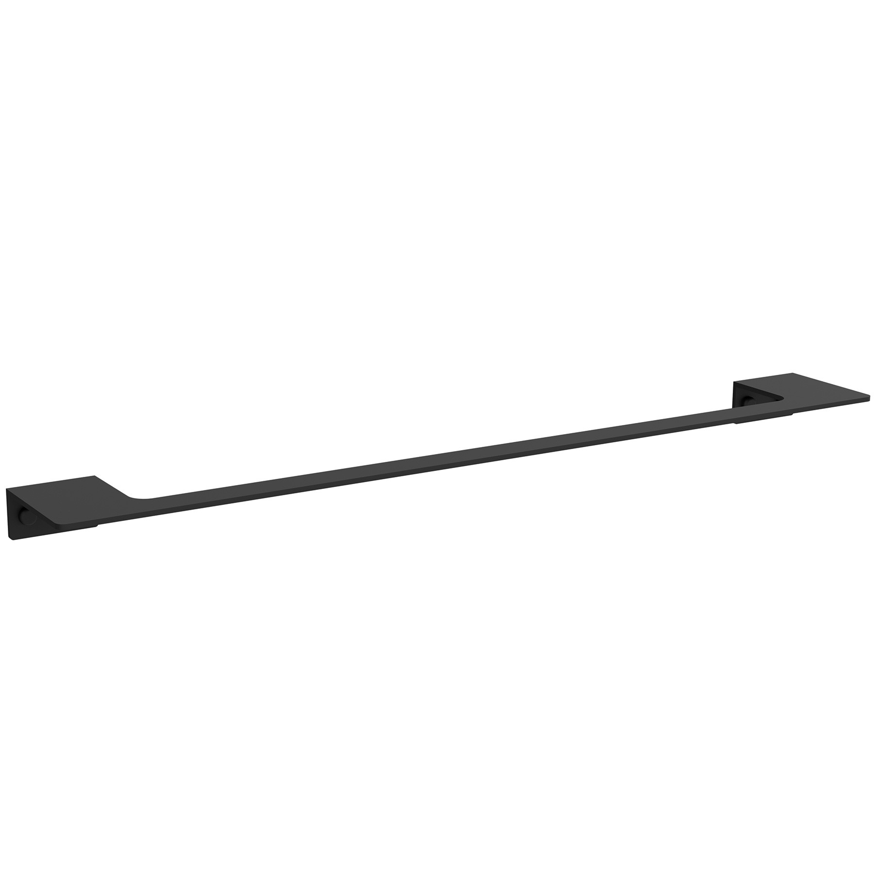 Halter SQUARE 54 MATT SCHWARZ 550 x 75 x 28 mm