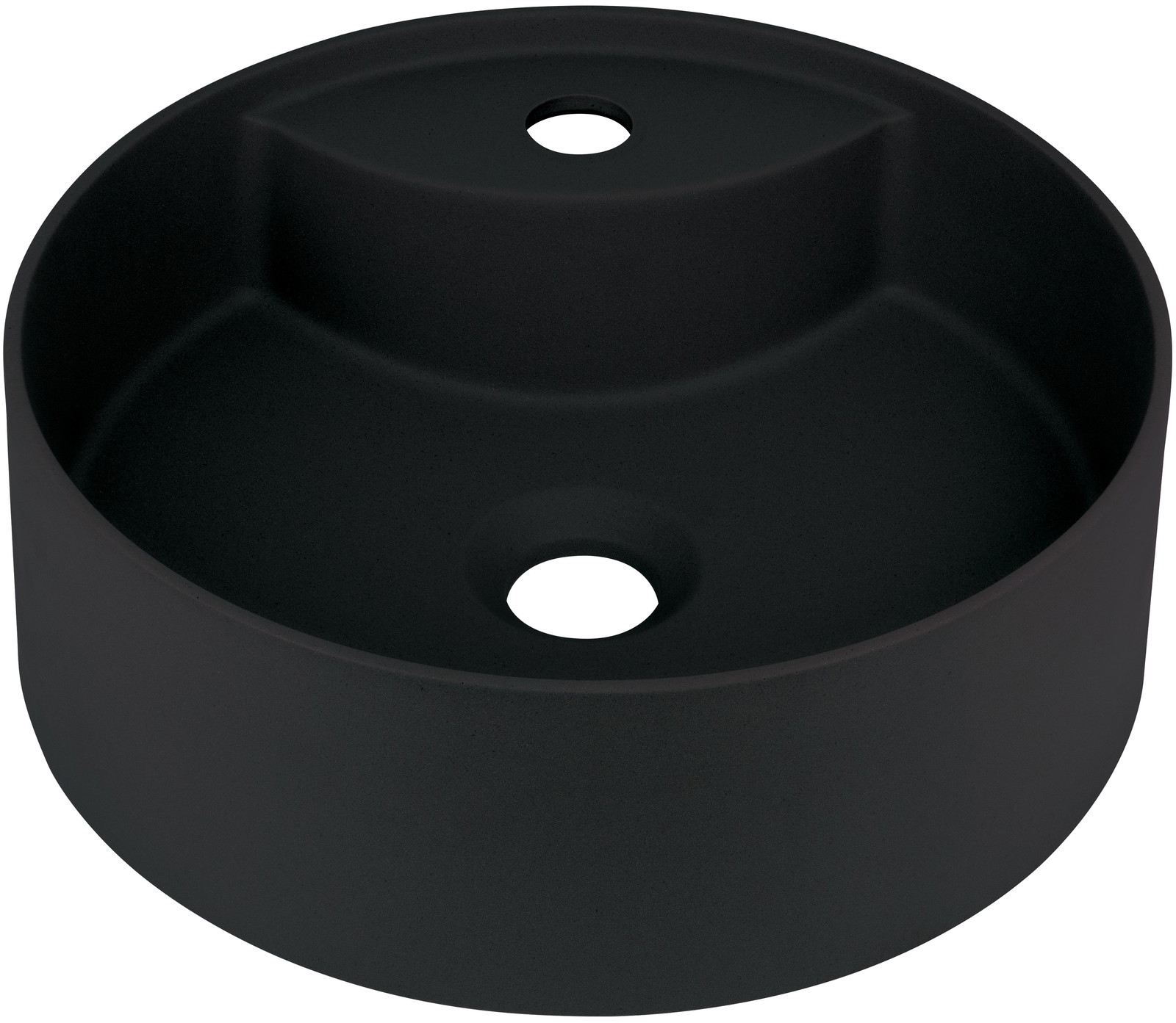 Silia - Granitwaschbecken, Aufsatz, mit Armaturenbank