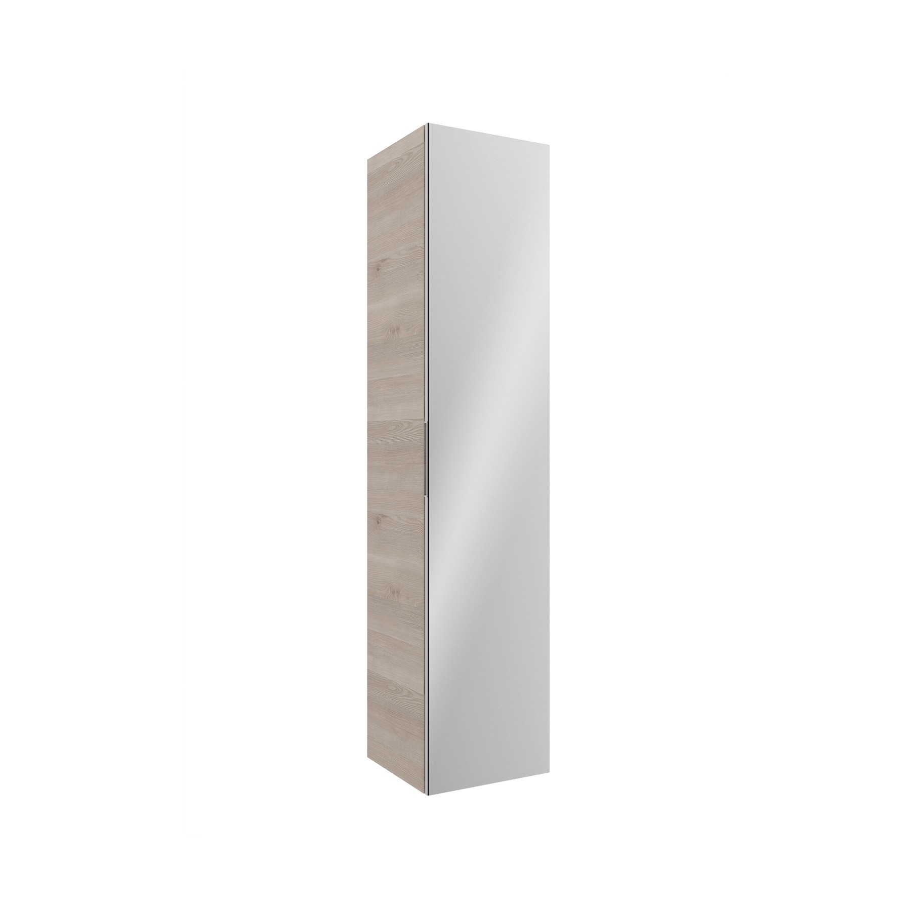 Hochschrank ALLIANCE 1600 1 Spiegeltür links/rechts mit softeinzung NATURE 350 x 1600 x 349 mm