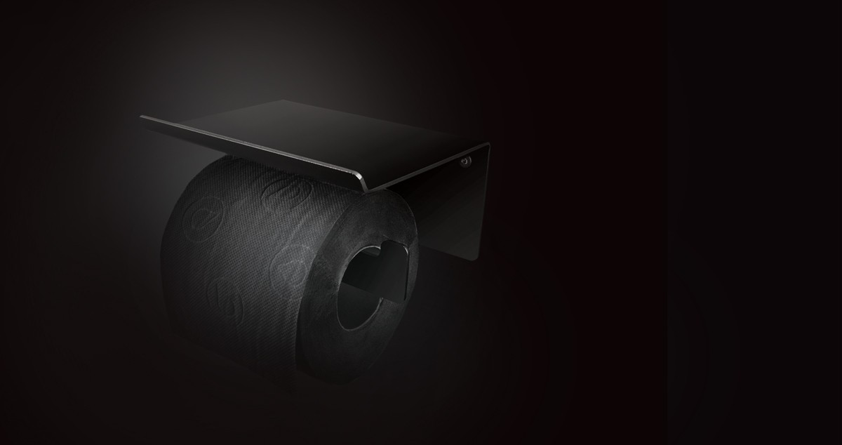 Mokko - Toilettenpapierhalter, Wand- - mit Ablage