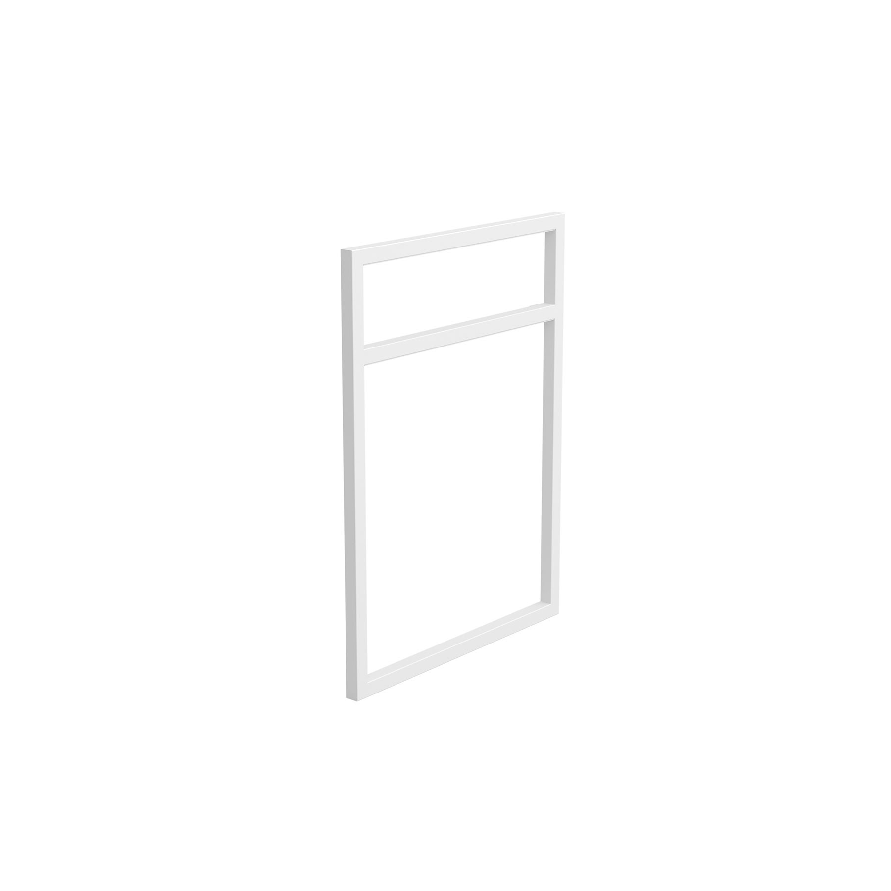Metallgestell LLOYD NIEDRIG für Schränke und Strukturen Compakt MATT WEIß 333 x 16 x 475 mm