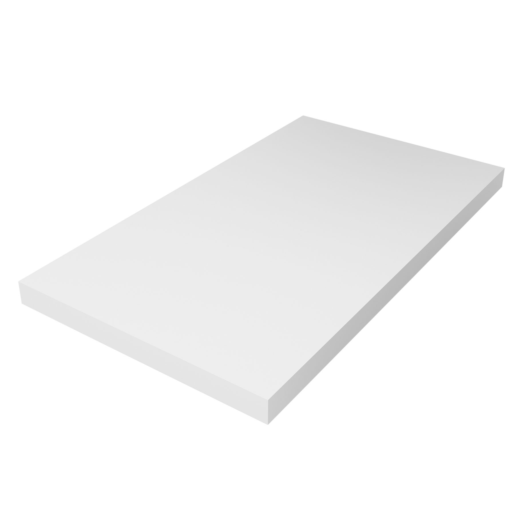 Waschtischplatten ohne Bearbeitung WHITE COTTON 900 x 40 x 460 mm