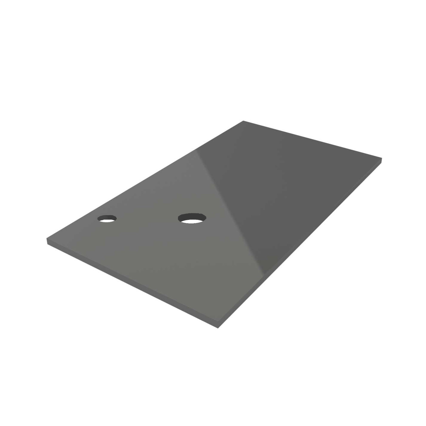 Waschtischplatten mit bearbeitung von 601 bis 1000  GRAU GLÄNZEND 16 mm