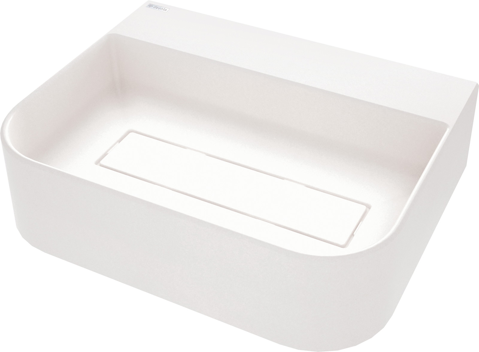 Arnika - Granitwaschbecken, Aufsatz, mit Armaturenbank - mit Abdeckung