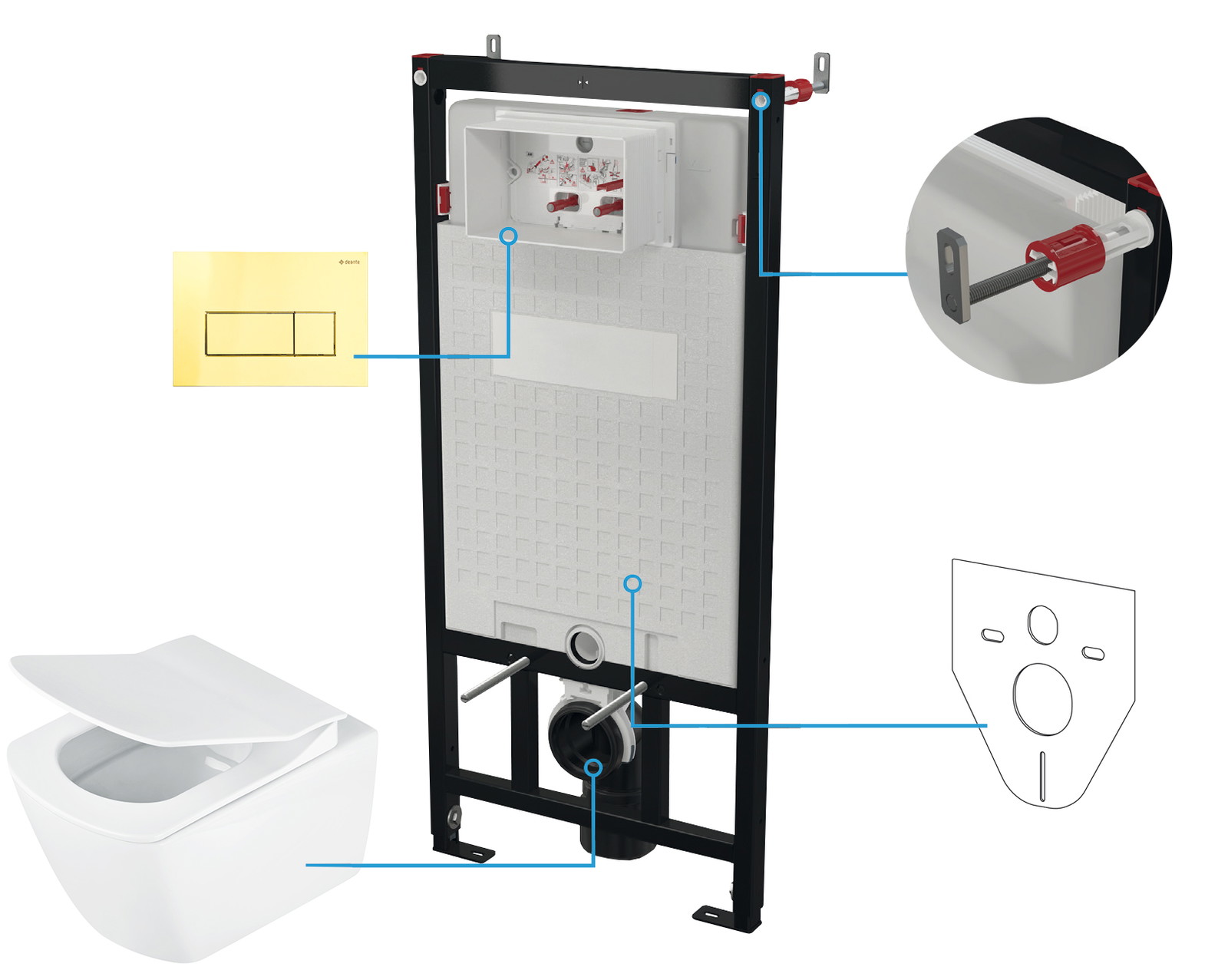 Blur - W-Set, Unterputz-, 6 in 1