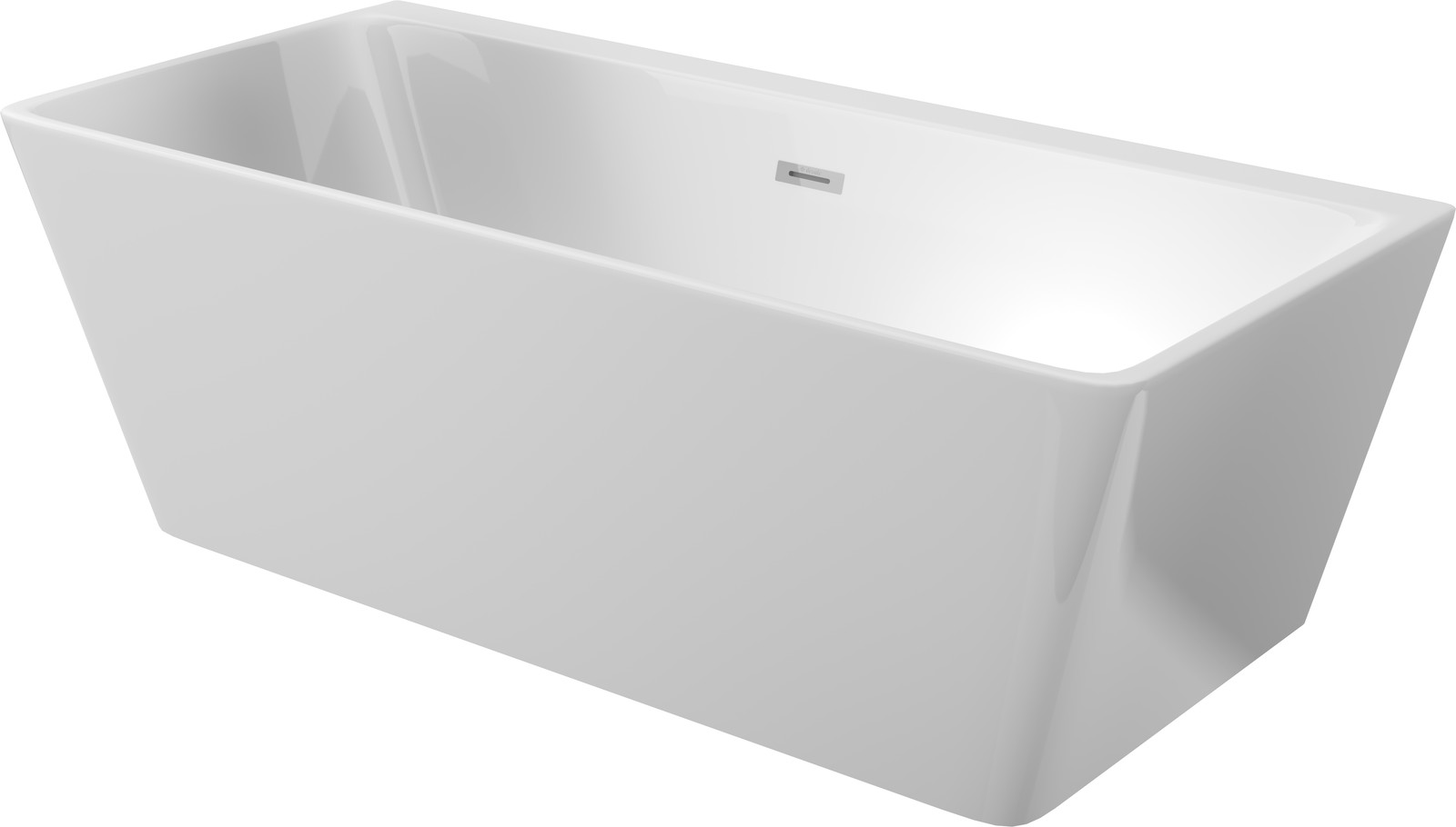 Hiacynt - Acryl-Badewanne, Wand-/freistehend, rechteckig - 160 cm
